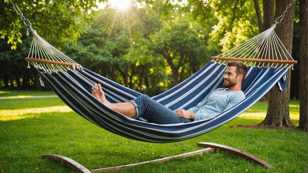 Support hamac : stabilité et style pour votre oasis de paix